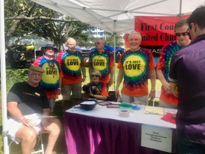 Outreach to a Wider Community as we support Sarasota PRIDE - members at a PRIDE event