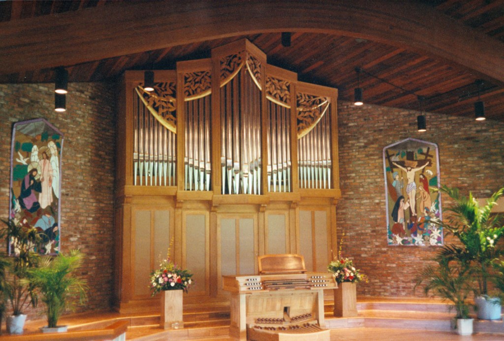 Spirit-filled worship includes beautiful music from the Jaeckel organ in the sanctuary at First Congregational UCC