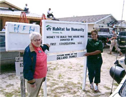 First Congregational UCC Habitat for Humanity Project Site in 1996