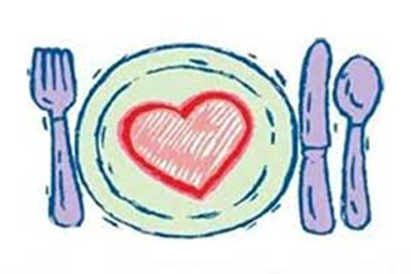 meal place setting graphic