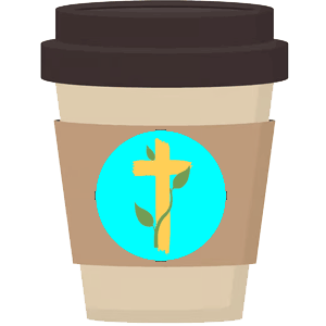 Coffee cup with church logo